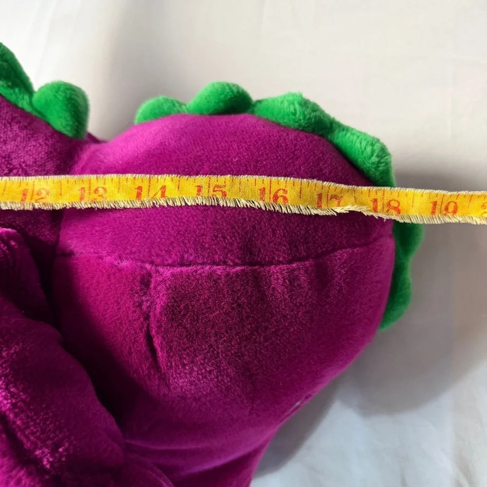 Vintage Barney The Dinosaur Plush Toy Stuffed Animal 1988 Purple‎ Green 20